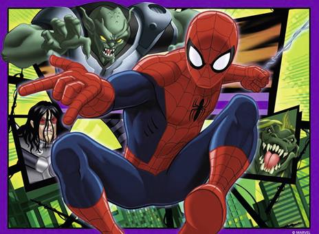 Ravensburger - Puzzle Ultimate Spiderman, Collezione 4 in a Box, 4 puzzle da 12-16-20-24 Pezzi, Età Raccomandata 3+ Anni - 4