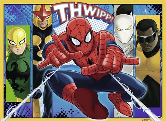 Ravensburger - Puzzle Ultimate Spiderman, Collezione 4 in a Box, 4