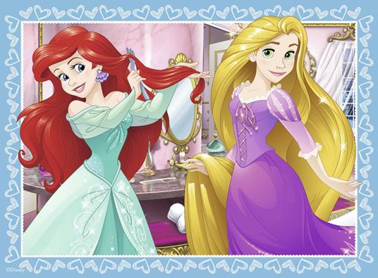 Ravensburger - Puzzle Princesse Disney, Collezione 4 in a Box, 4 puzzle da 12-16-20-24 Pezzi, Età Raccomandata 3+ Anni - 4