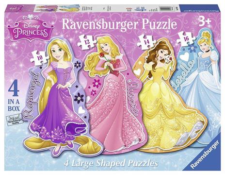 Principesse Disney 4 Shaped Puzzle 24 pezzi Ravensburger (07398)