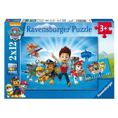 Ravensburger Puzzle Paw Patrol A Puzzle 2 x 12 pz Puzzle per Bambini