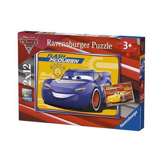 Cars 3 B Puzzle 2x12 pezzi Ravensburger (07614) - 5