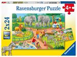 Puzzle 2X24 Pz. Un Giorno Allo Zoo. Ravensburger (7813)