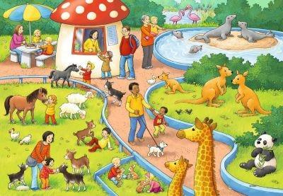 Puzzle 2X24 Pz. Un Giorno Allo Zoo. Ravensburger (7813) - 3