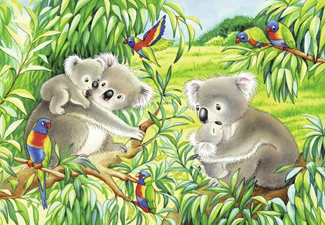 Ravensburger - Puzzle Dolci Koala e Panda, Collezione 2x24, 2 Puzzle da 24 Pezzi, Età Raccomandata 4+ Anni - 2