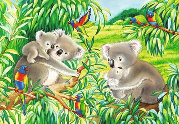 Ravensburger - Puzzle Dolci Koala e Panda, Collezione 2x24, 2 Puzzle da 24 Pezzi, Età Raccomandata 4+ Anni - 3