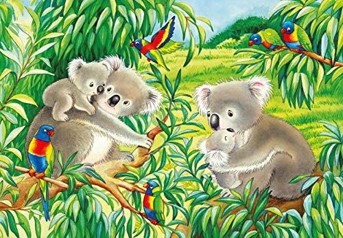 Ravensburger - Puzzle Dolci Koala e Panda, Collezione 2x24, 2 Puzzle da 24 Pezzi, Età Raccomandata 4+ Anni - 6
