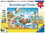2 x 24 Teile. Urlaub am Meer. Ravensburger 00.007.829 puzzle Puzzle con tessere 24 pezzo(i)