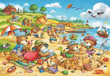 2 x 24 Teile. Urlaub am Meer. Ravensburger 00.007.829 puzzle Puzzle con tessere 24 pezzo(i) - 2