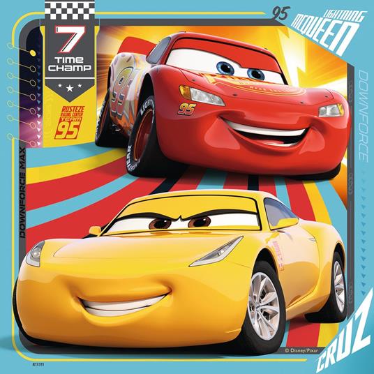 Ravensburger - Puzzle Cars 3, Collezione 3x49, 3 Puzzle da 49 Pezzi, Età Raccomandata 5+ Anni - 3