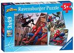 Ravensburger - Puzzle Spiderman, Collezione 3x49, 3 Puzzle da 49 Pezzi, Età Raccomandata 5+ Anni