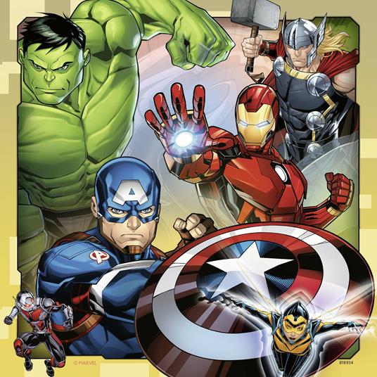 Ravensburger - Puzzle Avengers, Collezione 3x49, 3 Puzzle da 49 Pezzi, Età Raccomandata 5+ Anni - 4