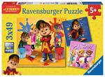 Ravensburger - Puzzle Alvin, Collezione 3x49, 3 Puzzle da 49 Pezzi, Età Raccomandata 5+ Anni