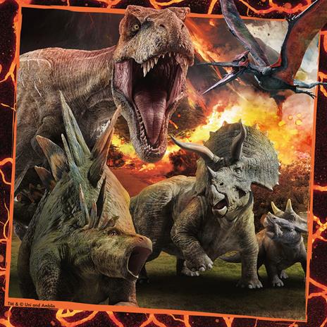 Puzzle 3X49 Pz. Jurassic World. Ravensburger (8054) - 3