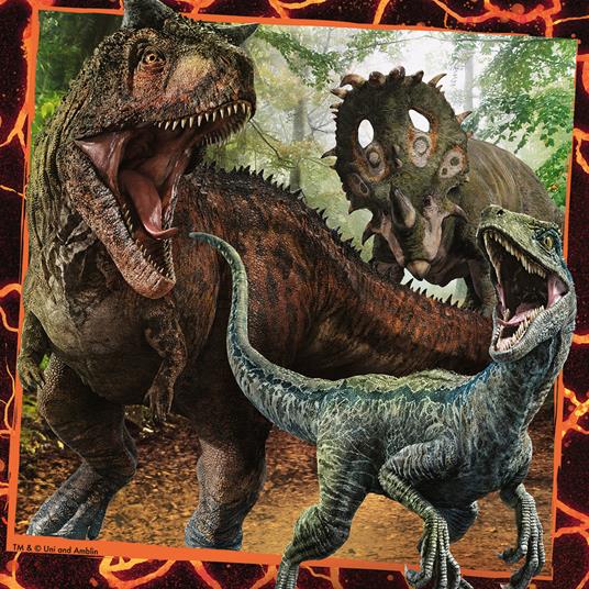 Puzzle 3X49 Pz. Jurassic World. Ravensburger (8054) - 5