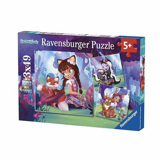 Puzzle 3X49 Pz. Enchantimals. Ravensburger (8061)