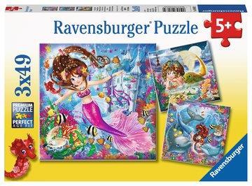 Incantevolli sirene Ravensburger Puzzle 3x49 pz