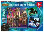 Dragons Ravensburger Puzzle 3x49 pz