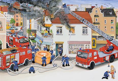 2 x 24 Teile. Bei der Feuerwehr. Ravensburger 4005556088515 puzzle 24 pezzo(i) - 2