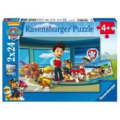 Ravensburger - Puzzle Paw Patrol B, Collezione 2x24, 2 Puzzle da 24 Pezzi, Età Raccomandata 4+ Anni