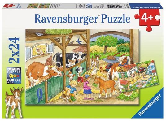 2 Puzzle Ravensburger Vita di campagna