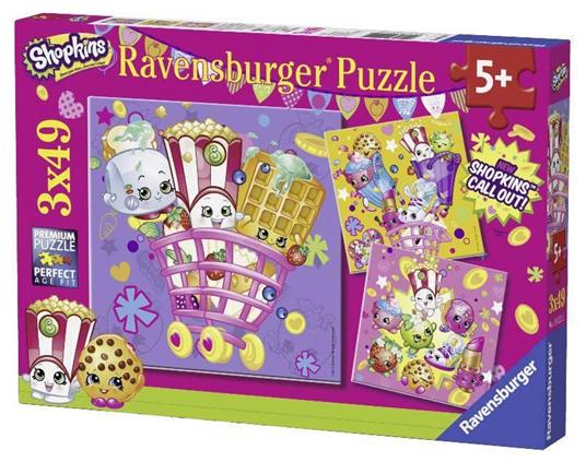Shopkins Puzzle 3x49 pezzi Ravensburger (09222)