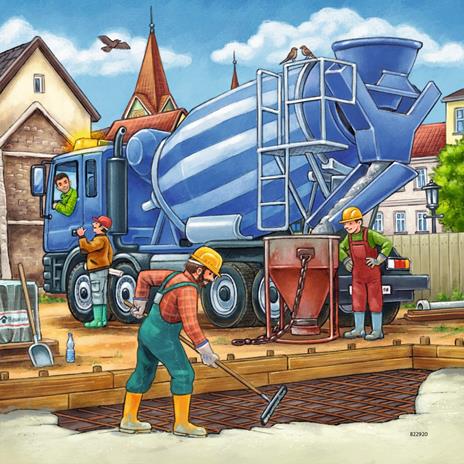3 x 49 Teile. Große Baufahrzeuge. Ravensburger 4005556092260 puzzle 49 pezzo(i) - 2