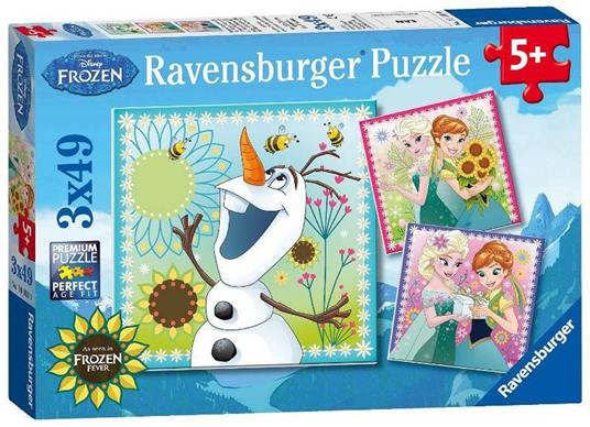 Frozen Fever. Puzzle 3x49 Pezzi