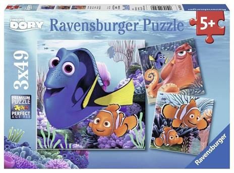 Alla ricerca di Dory Puzzle 3x49 pezzi Ravensburger (09345) - 2