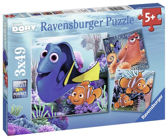 Alla ricerca di Dory Puzzle 3x49 pezzi Ravensburger (09345) - 3