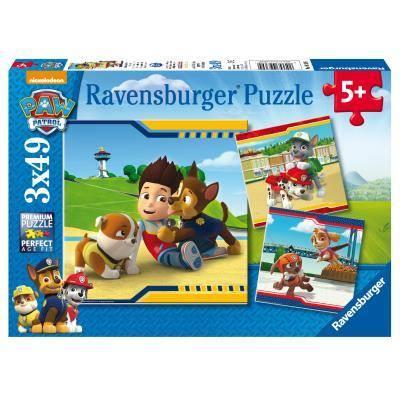 Ravensburger - Puzzle Paw Patrol C, Collezione 3x49, 3 Puzzle da 49 Pezzi, Età Raccomandata 5+ Anni - 2