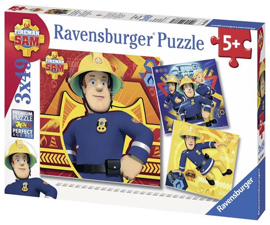 Sam il pompiere Puzzle 3x49 pezzi Ravensburger (09386) - 3