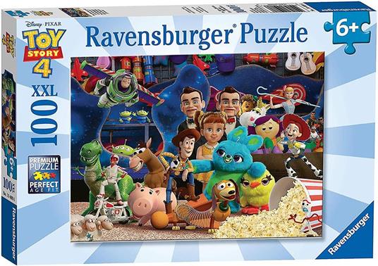 Ravensburger - Puzzle Toy story 4, 100 Pezzi XXL, Età Raccomandata 6+ Anni - 2