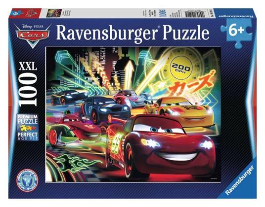 Cars Neon Racers. Puzzle 100 Pezzi