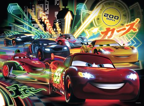 Cars Neon Racers. Puzzle 100 Pezzi - 5