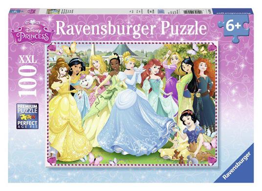 Ravensburger - Puzzle Principesse Disney A, 100 Pezzi XXL, Età
