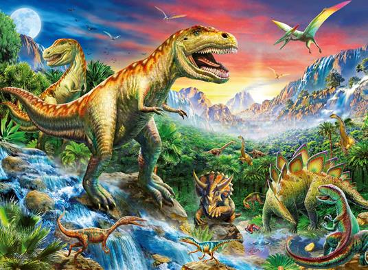 Ravensburger - Puzzle L'era dei dinosauri, 100 Pezzi XXL, Età Raccomandata 6+ Anni - 3