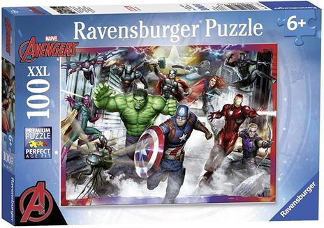 Ravensburger - Puzzle Avengers, 100 Pezzi XXL, Età Raccomandata 6+ Anni - 3