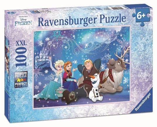 Ravensburger - Puzzle Frozen C 100 Pezzi XXL Età Raccomandata 6+ Anni