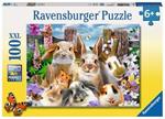 Ravensburger 10949 - Puzzle Xxl 100 Pz - Selfie Di Coniglietti
