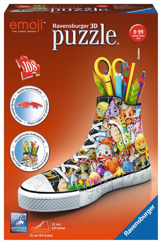 Sneaker Emoji Puzzle 3D Portapenne Ravensburger (11218) - 2