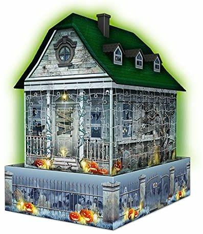 Ravensburger - 3D Puzzle Casa degli Spiriti Night Edition con Luce, 216 Pezzi, 6+ Anni - 3