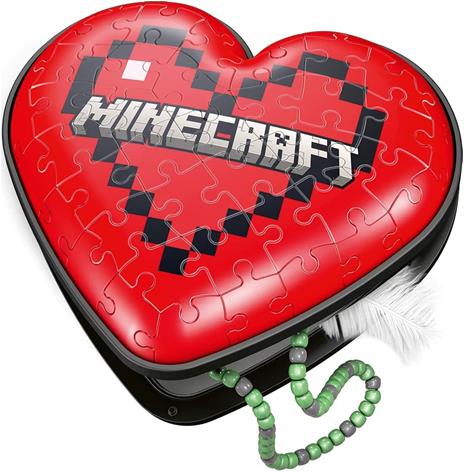 Ravensburger - 3D Puzzle Cuore Minecraft, 54 Pezzi, 8+ Anni - 2