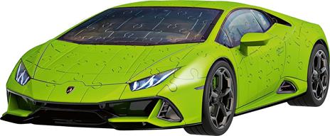 Ravensburger - 3D Puzzle Lamborghini Huracán Evo Verde, 108 Pezzi, 8+ Anni - 3