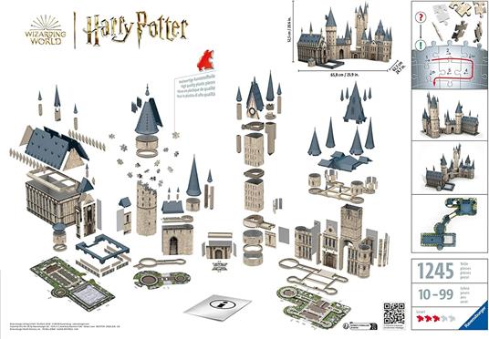 Ravensburger - 3D Puzzle Hogwarts Castle Bundle Harry Potter, 1200 Pezzi, 10+ Anni - 4