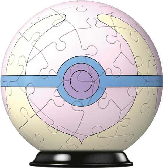Ravensburger - 3D Puzzle Pokémon Heal Ball rosa, 54 Pezzi, 6+ Anni
