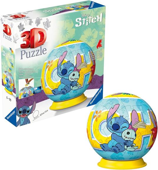 Ravensburger - Puzzle 3D, Ball Stitch, per Adulti e Bambini 6+ Anni, Idea Regalo, 73 Pezzi