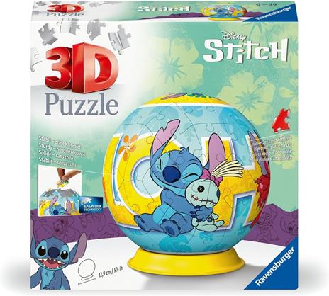 Ravensburger - Puzzle 3D, Ball Stitch, per Adulti e Bambini 6+ Anni, Idea Regalo, 73 Pezzi - 6