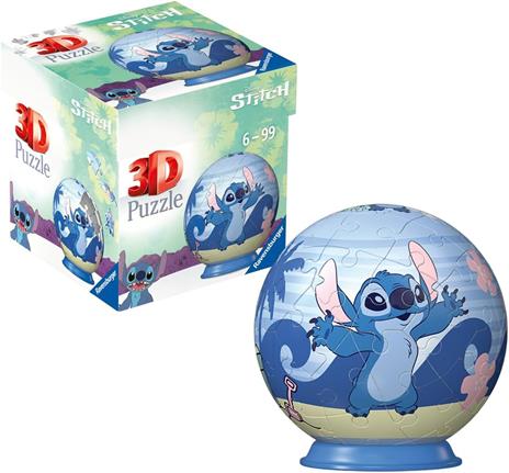 Ravensburger 3D 11597  Palla puzzle Disney grandi e piccoli fan di Stitch a partire dai 6 anni