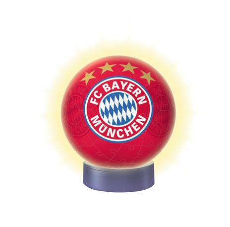 72 Teile 3D Puzzle-Ball / Nachtlicht. FC Bayern München. Ravensburger 12177 puzzle 3D - 2